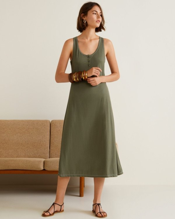 Ribbed jersey dress